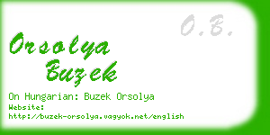 orsolya buzek business card